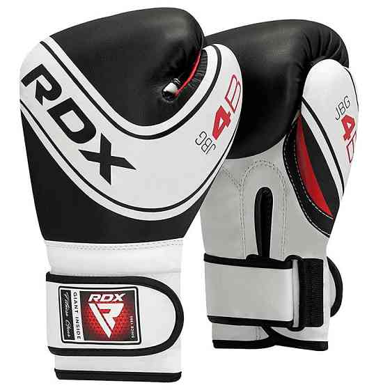 Боксерські рукавиці RDX 4B Robo Kids White/Black 6 унцій (капа в комплекті) Кам'янське