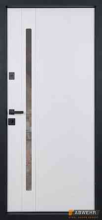 Двері вуличні, модель 506 Nordi Glass RAL 7021Т зі склопакетом 860 Київ