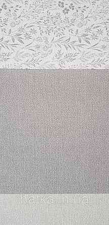 Обои виниловые на флизелине Rasch County Living метровые цветы мелкие прованс серые на белом Киев