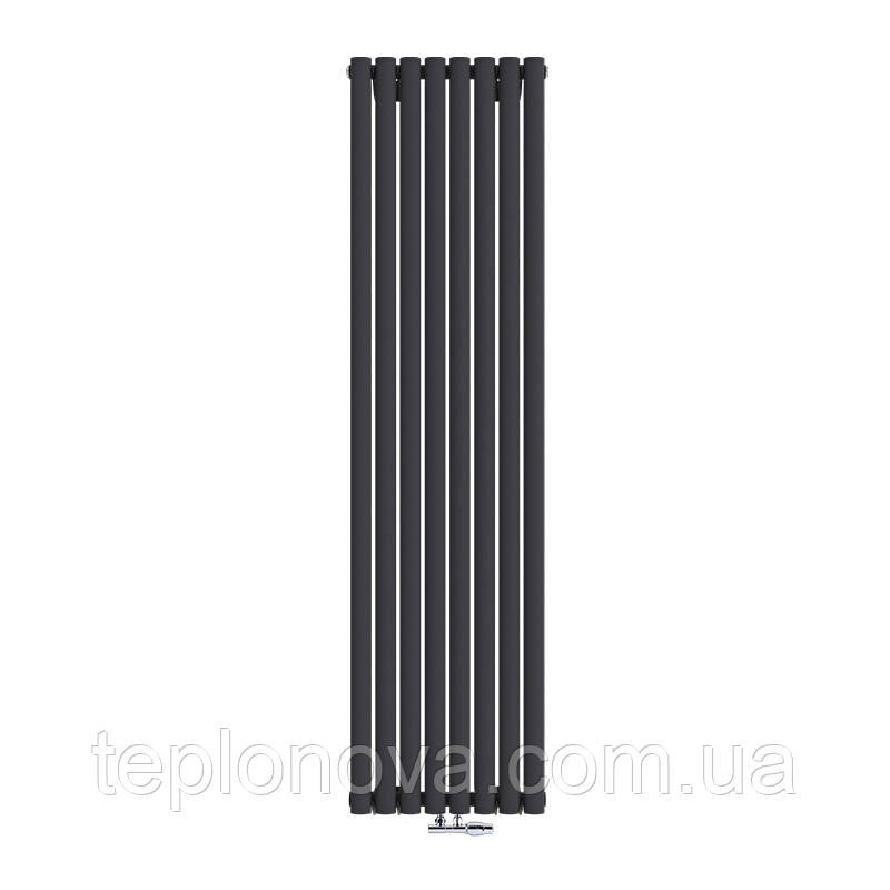 Дизайнерский радиатор 1800/472 (мм) чёрный мат IDEALE ADELE (универсальное подключение) 11 8/1800/472 Черновцы - изображение 1