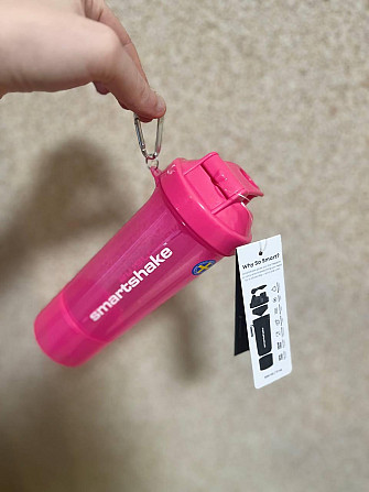 Шейкер спортивний SmartShake Slim 500ml Neon Pink Кам'янське - фото 9