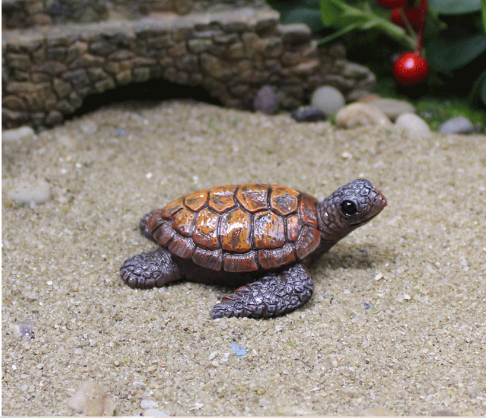 Фигурка Черепаха 7.6 х 6.5 из полистоуна Для мини-сада, сада и флорариума Одесса - изображение 2