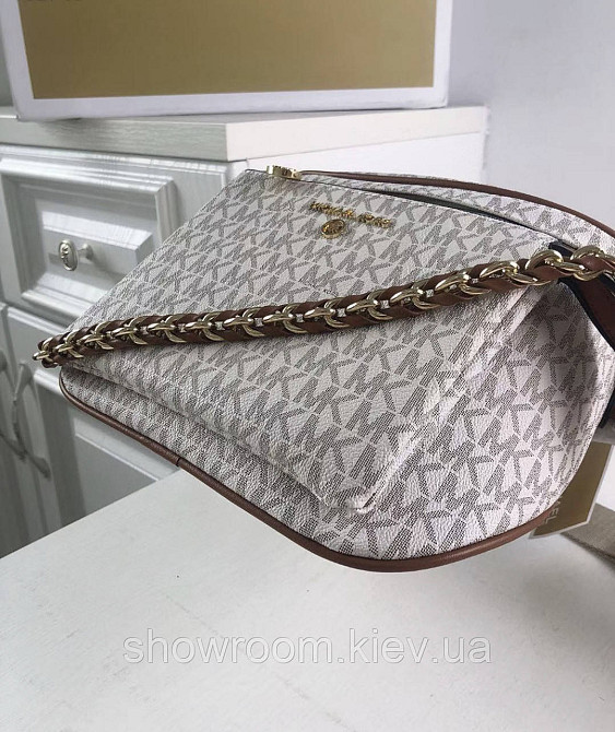 Жіноча сумка "бананка" на груди і на пояс MK Slater бежева Київ - фото 7