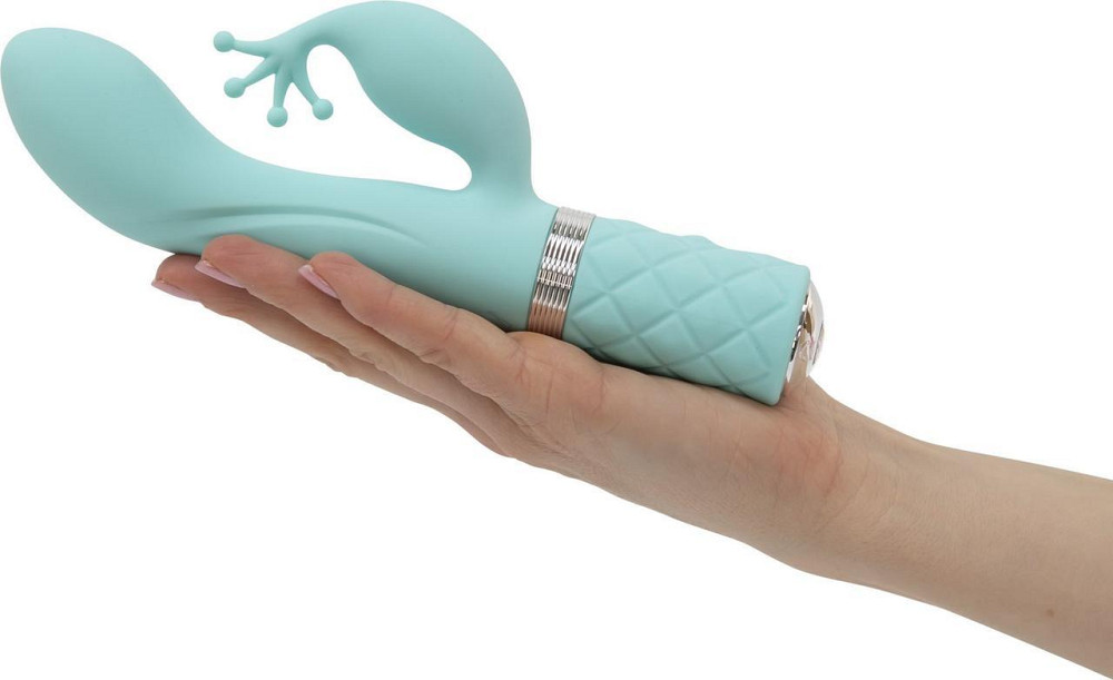 Роскошный вибратор-кролик Pillow Talk - Kinky Teal с кристаллом Сваровски, мощный Sex Aura Киев - изображение 5