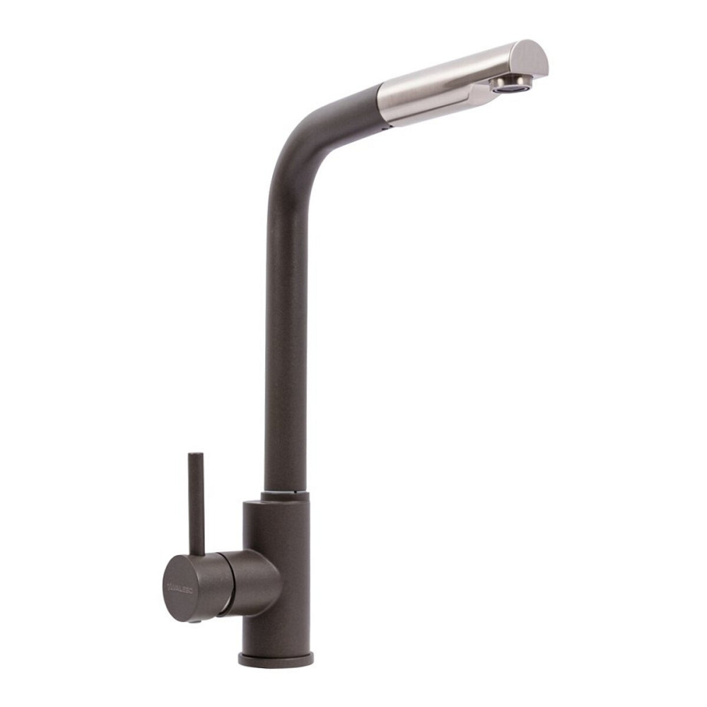 Q411B змішувач кухонний VALESO ТЕМНА СКЕЛЯ (з висувною лійкою) Коломыя - изображение 1