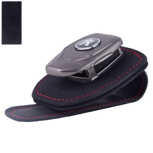 Кожаный держатель-зажим для очков PEUGEOT Харьков - изображение 1