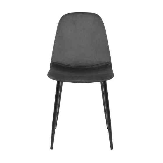 Стілець крісло м'який MacaoDesign U Jasmine 95 чорні ніжки Сірий Київ