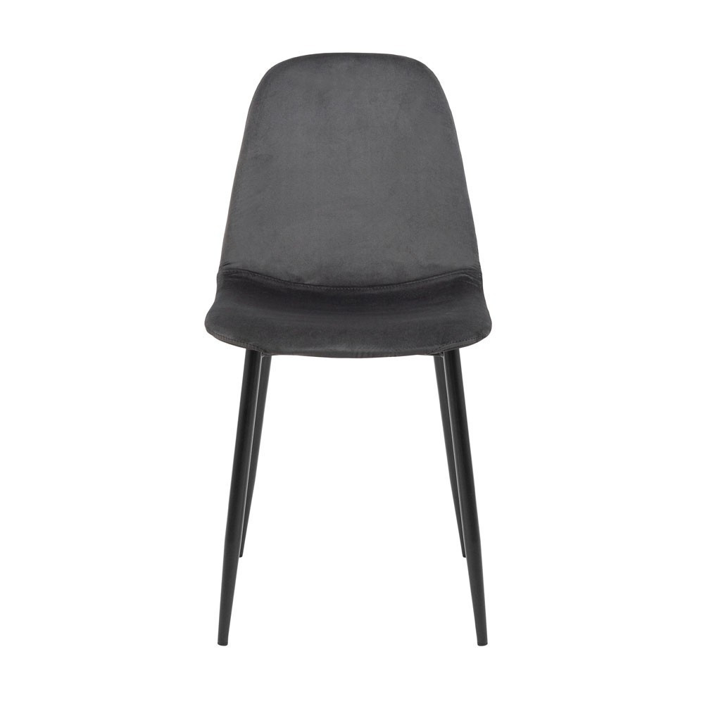 Стілець крісло м'який MacaoDesign U Jasmine 95 чорні ніжки Сірий Київ - фото 2