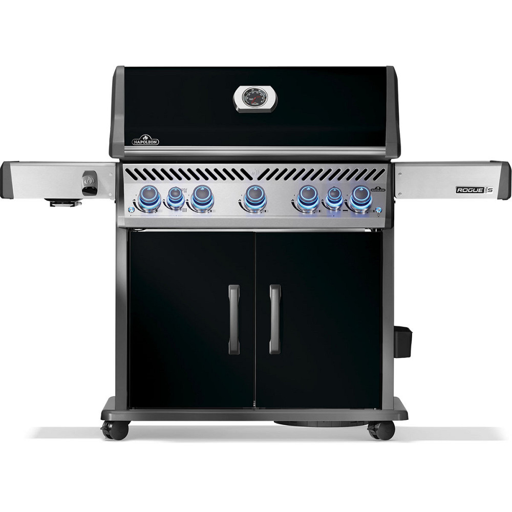 Газовый гриль Napoleon Rogue PRO-S 625 RSIB с боковой горелкой Sizzle Zone и вертилём (69912) черный RPS625RSIBPK-2-UA Код: 013125 Ровно - изображение 1