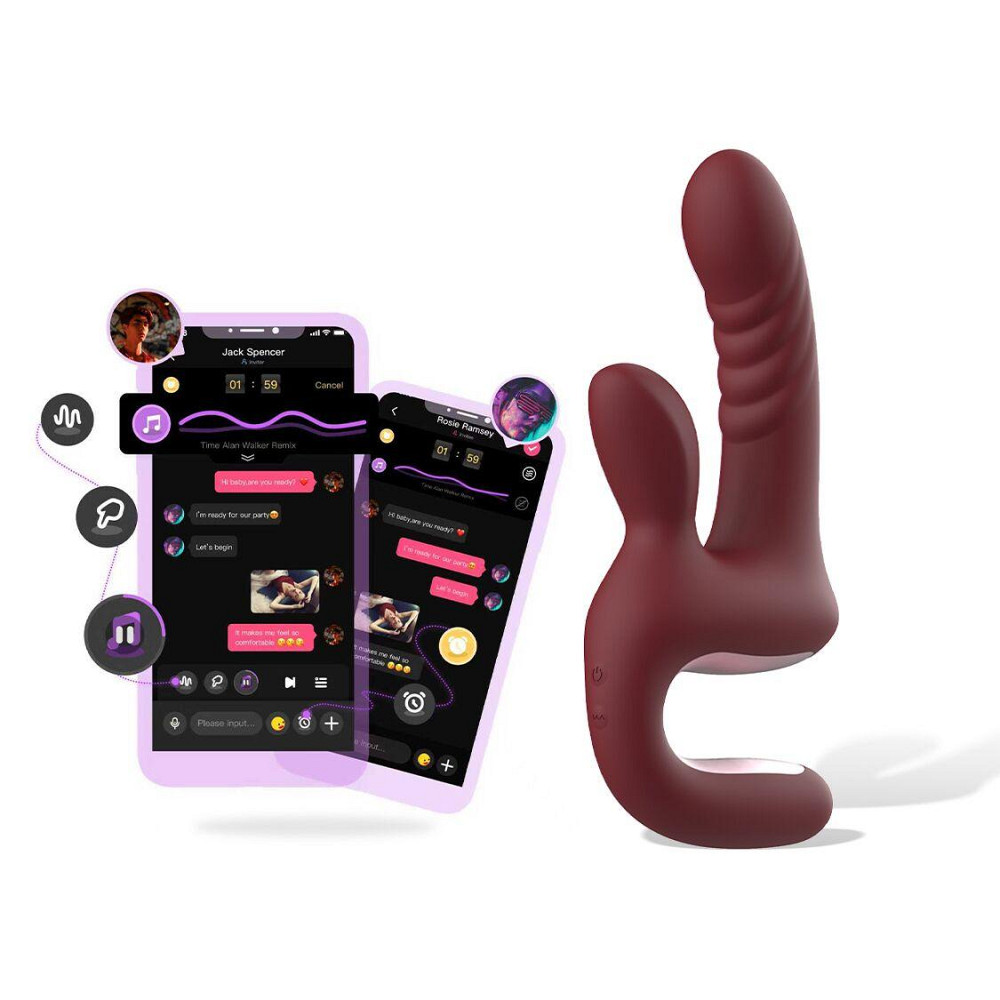 Смарт-пульсатор Magic Motion Magic Duet Bordeaux, 10 режимов пульсаций, 10 режимов вибрации Sex Aura Киев - изображение 2