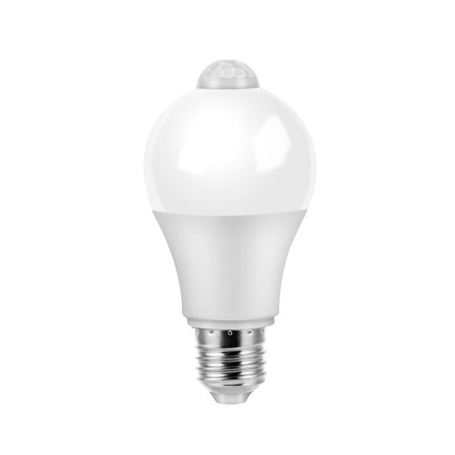 Лампа светодиодная с датчиком освещенности и движения E27 5Вт LED-лампа универсальная для дома Киев - изображение 1