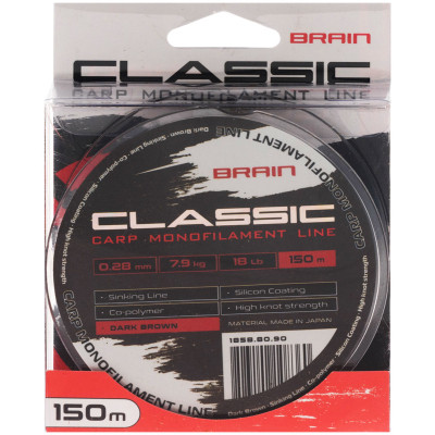 Леска Brain Classic Carp Line (dark brown) 150m 0.28mm 18lb 7.9kg (1858.80.90) Винница - изображение 2
