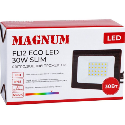 Прожектор MAGNUM FL12 ECO LED 30Вт slim 6500К IP65 (90018083) Винница - изображение 5