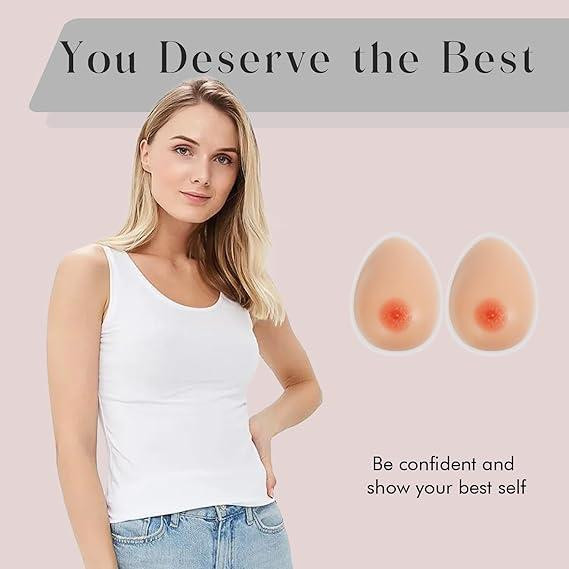 Реалістичні силіконові груди на самоклеючій основі IVITA розмір S / A / 34A / 36AA 14*10*5 см Луцьк - фото 3