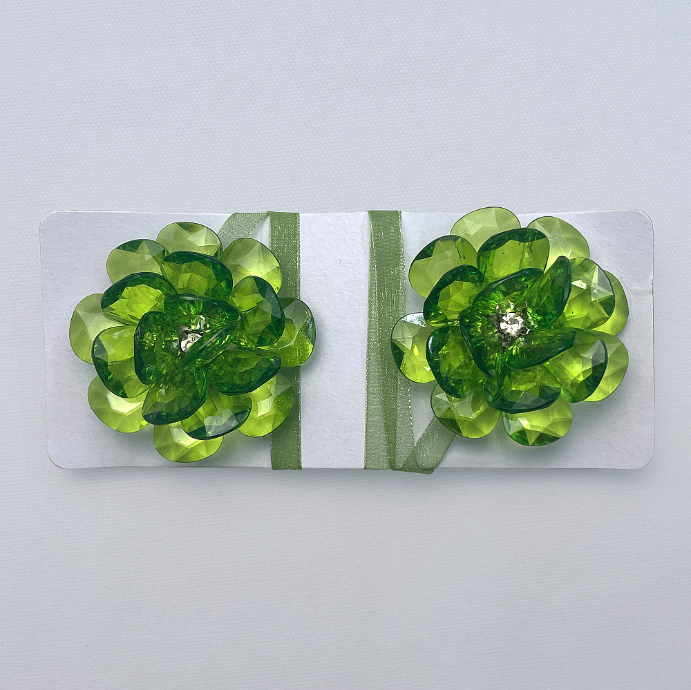 Магніти для штор і гардин Квітка набір 2 шт Зелений (81-307) Київ - фото 6