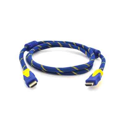 Кабель мультимедійний HDMI M to HDMI M 3.0m V1.4 blue yellow Merlion (YT-HDMI(M)/(M)NY/BL-3.0m) Вінниця
