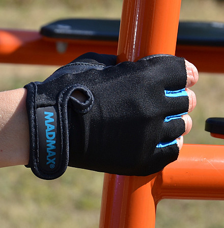 Рукавички для фітнесу MadMax MFG-251 Rainbow Turquoise M Каменское - изображение 8