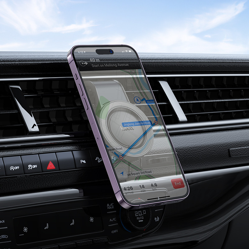 Автотримач для телефону HOCO H59 Магнітний чорний Київ - фото 3