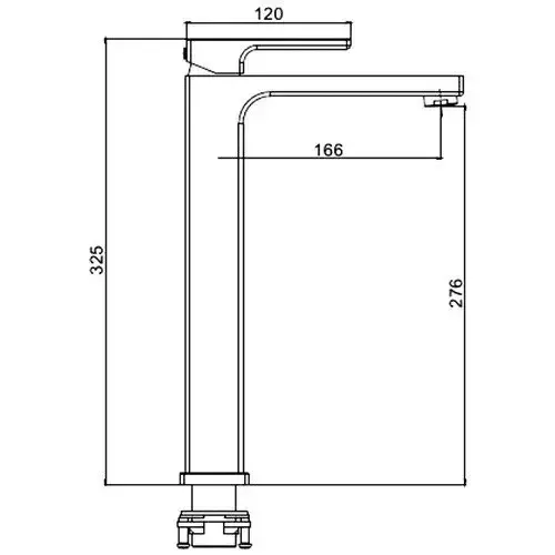 Змішувач для раковини високий GAPPO G1017-2, білий/хром Київ