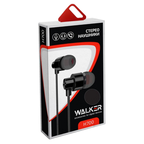 Навушники WALKER H700 з мікрофоном чорний Житомир - изображение 1