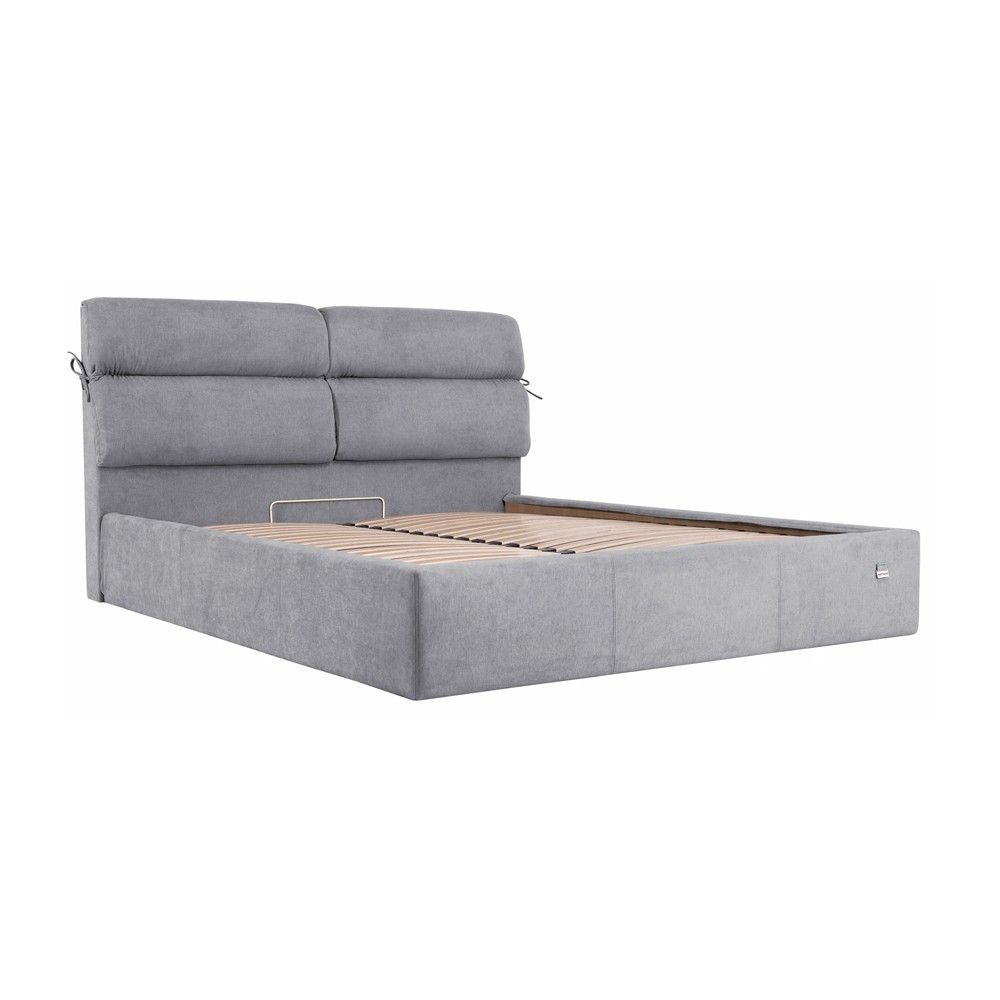 Кровать EdinburghDesign Rosto 93 Comfort с нишей для белья 160x190 серый Киев - изображение 1