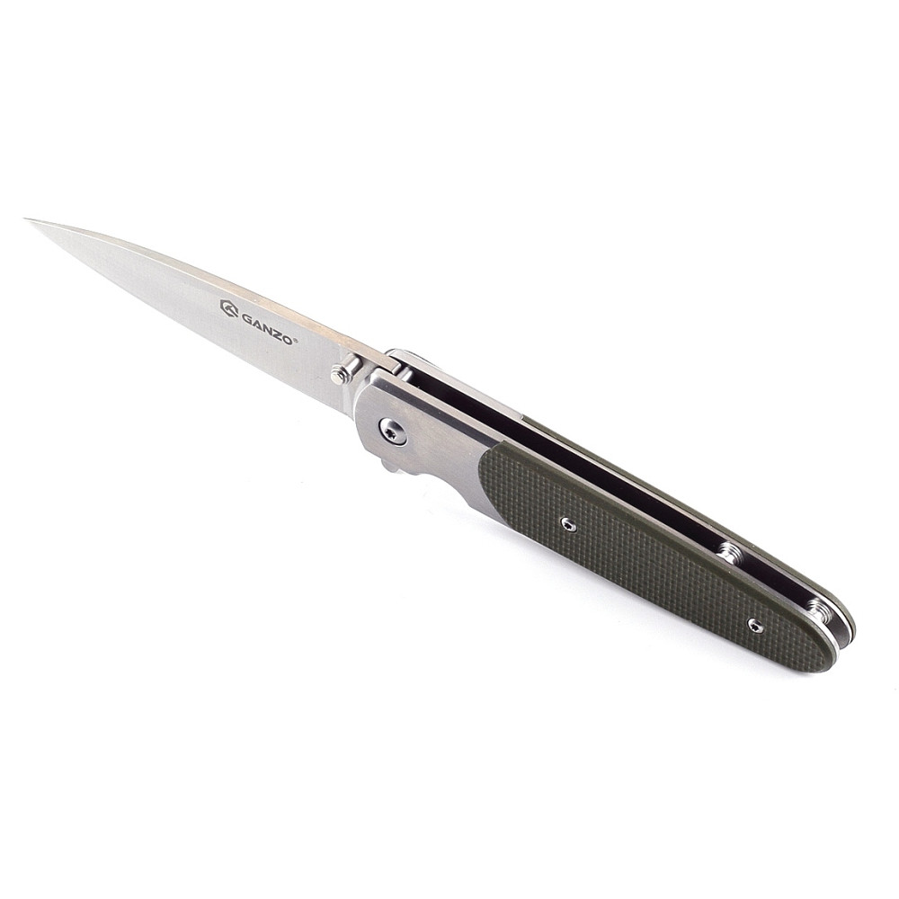 Ніж складаний туристичний Ganzo G743-2 ( 8.7 см) 440С шорсткий / G10 помаранчевий Киев - изображение 13