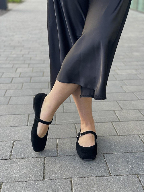 Балетки жіночі SEE SEVEN чорні натуральна замша 36-40 (5474) Коломыя - изображение 4