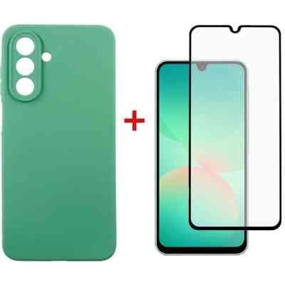 Чохол до мобільного телефона Dengos Kit Samsung Galaxy A26 Soft + glass (Mint) (DG-KM-139) Вінниця