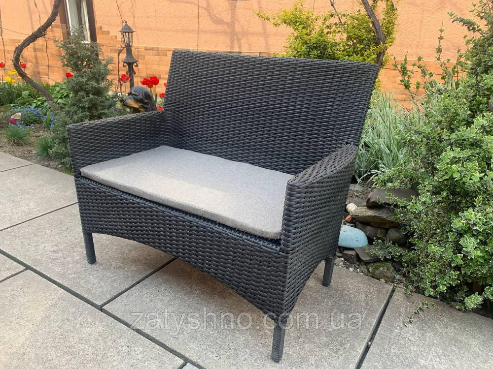 Диван із ротанга з подушкою Київ - фото 6