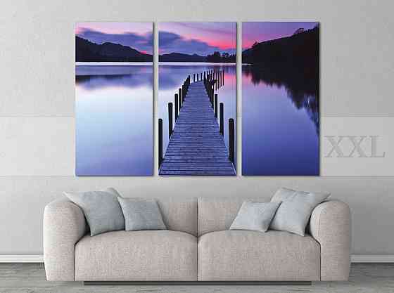 Модульна картина Озеро на заході Art-80_XXL Київ