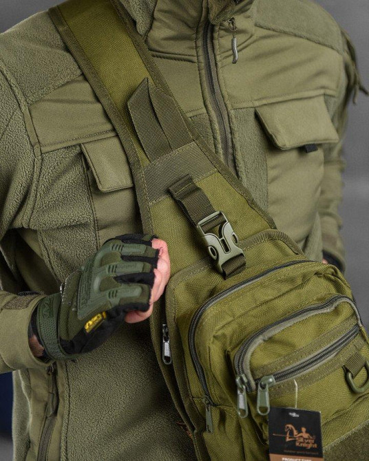 Рюкзак тактичний (Сумка-слінг) SILVER KNIGHT oliva Одеса - фото 8