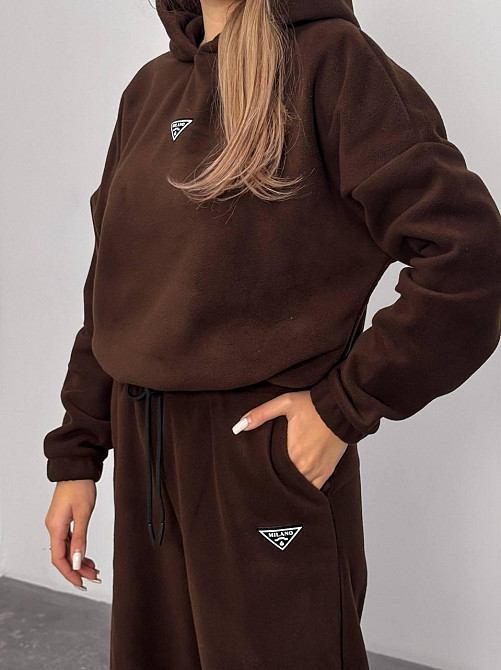 Женский теплый костюм, из флис полара L-XL, Шоколад Одесса - изображение 6