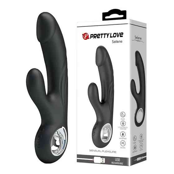 Вибратор PRETTY LOVE SELENE, USB, BLACK, 7 function Sex Aura Киев