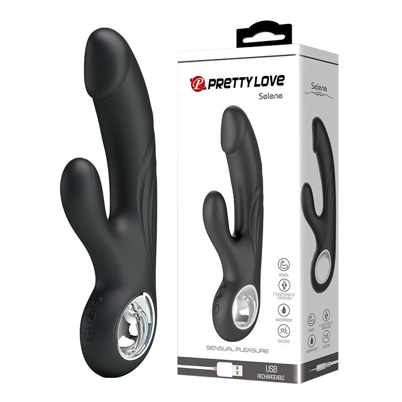 Вибратор PRETTY LOVE SELENE, USB, BLACK, 7 function Sex Aura Киев - изображение 1