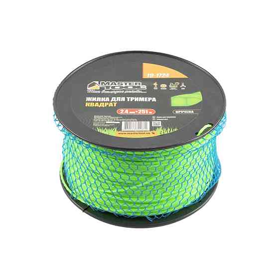 Жилка для тримера MASTERTOOL КВАДРАТ КРУЧЕНИЙ 2,40 мм 251 м котушка 19-1724 Коломия