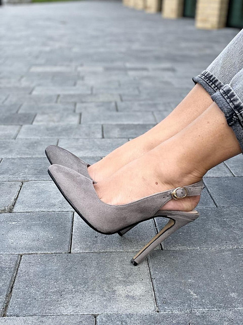 LENA MELIANI Босоніжки жіночі LENA MELIANI F905-V236 сірі (літо, еко-замша) (3661) 35-39 Коломия - фото 4