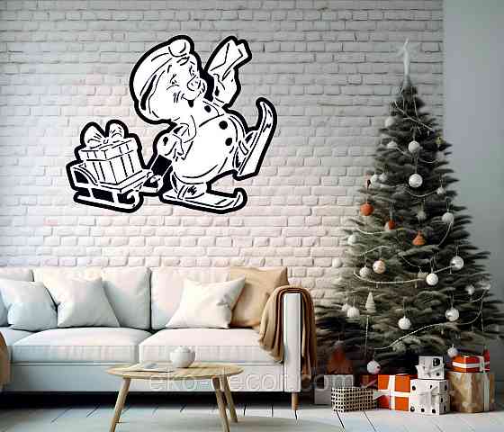 Декоративне настінне Панно «Сніговик», Декор на стену Київ