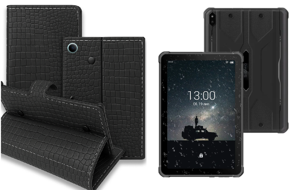 Книжка-трансформер для планшета Sigma mobile Tab A1035 Basic, колір Black Krokodil Black Київ - фото 1