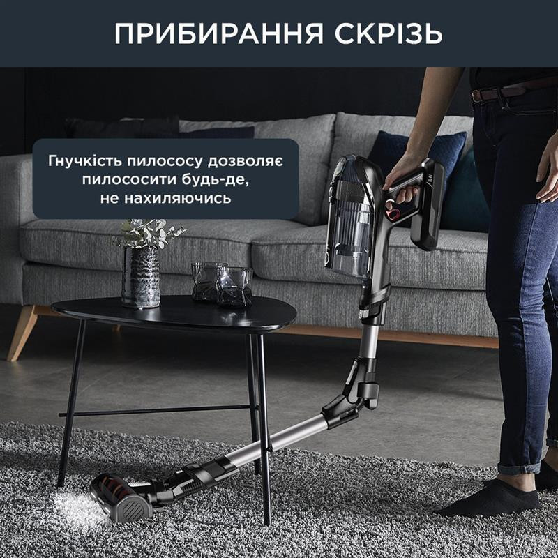 Акумуляторний пилосос Rowenta X-Force Flex 14.60 Auto Animal RH9958WA чорний, сірий Харьков - изображение 3