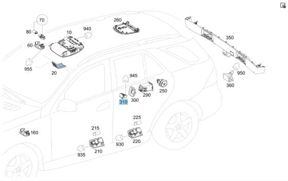 Mercedes-Benz  A0008206251 Розетка 115V під заднім сидінням праворуч GLC Coupe C253 GLC X253 C-class W204 Одеса