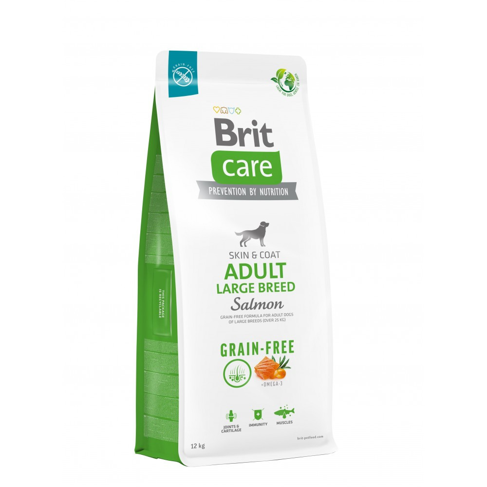 Сухой корм Brit Care Dog Grain-free Adult Large Breed для собак больших пород, беззерновой с лососем, 12 кг Винница - изображение 1