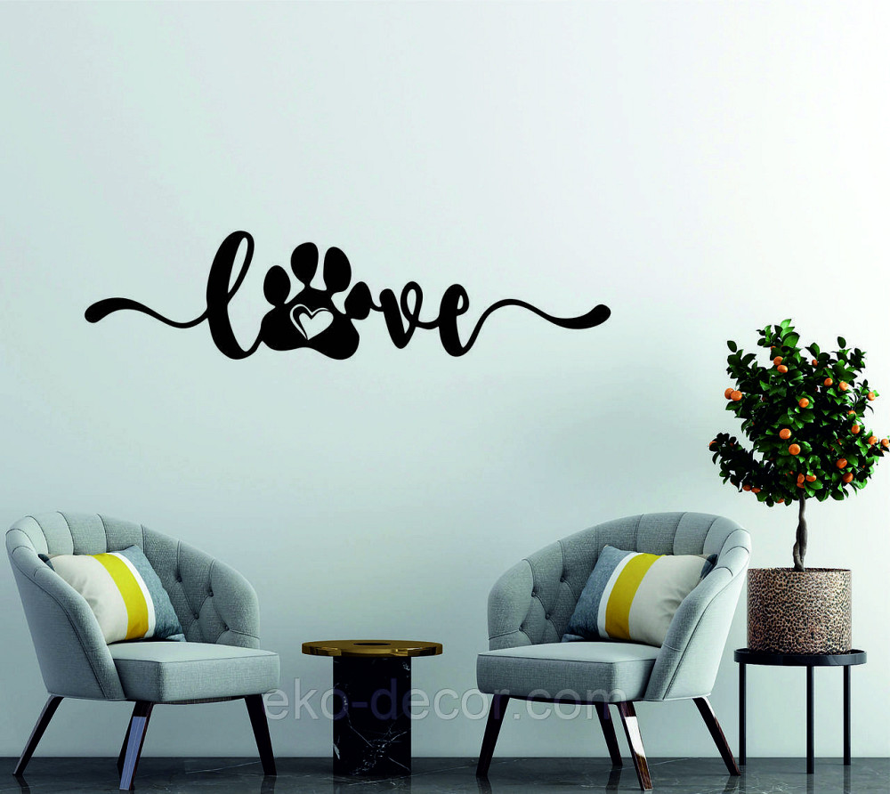 Декоративное настенное 3D Панно «LOVE » Декор на стену с объемом Киев - изображение 2