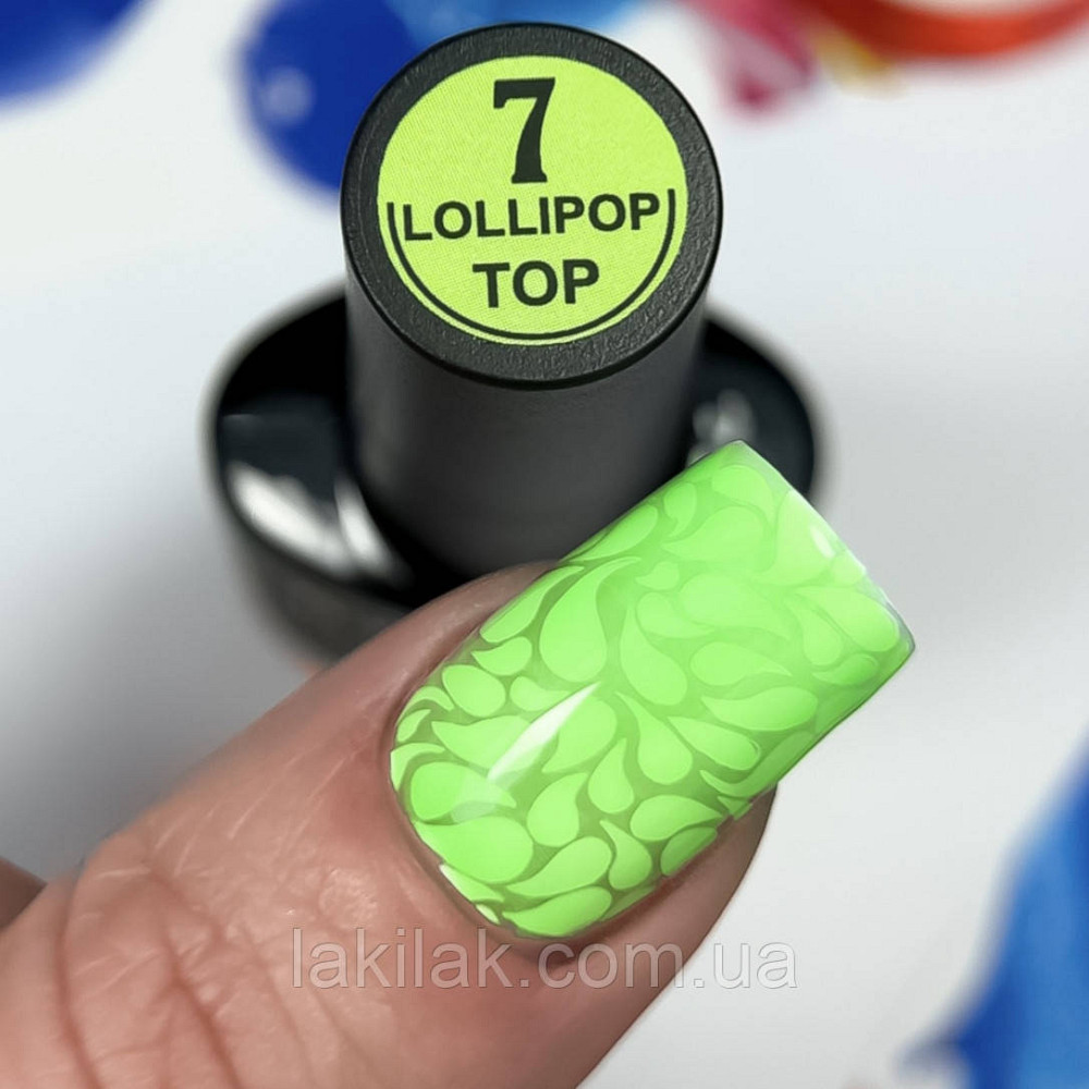 Вітражний топ Crooz Lolipop Top №7 (яскравий зелений із відтінком соковитого яблука) 8мл Херсон - фото 1