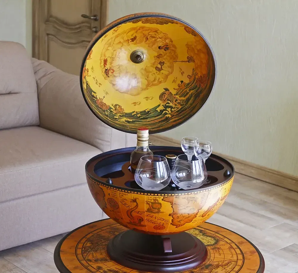 Глобус бар настольная давняя карта коричневый сфера 42 см Гранд Презент mastersem Киев - изображение 1