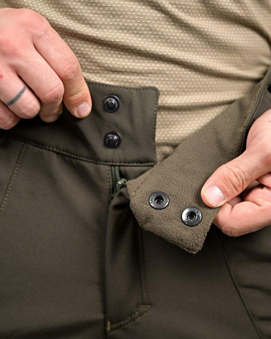 Тактические штаны софтшел DRAFT  высокая талия олива ВТ7616 Одесса - изображение 8