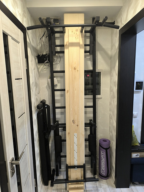 Профілактор дошка для спини хребта тренажер шведська стінка оздоровча ЛФК турнік бруси лава Кам'янське - фото 5