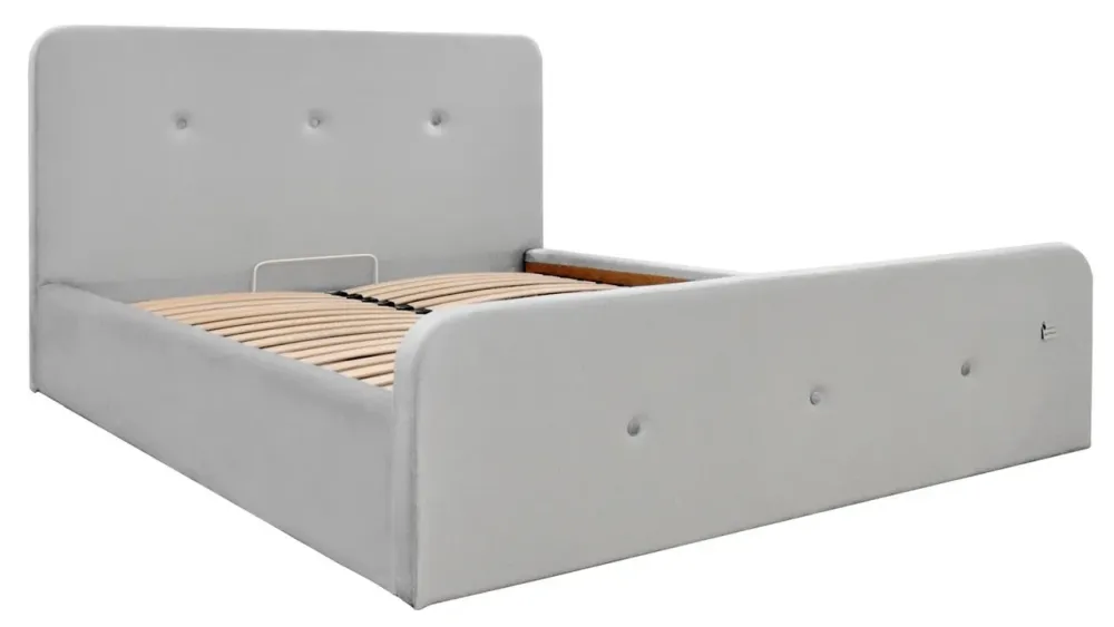 Кровать Двуспальная Michelle VIP 160 х 190 см Monolith 84 С дополнительной металлической цельносварной рамой Серый Киев - изображение 1