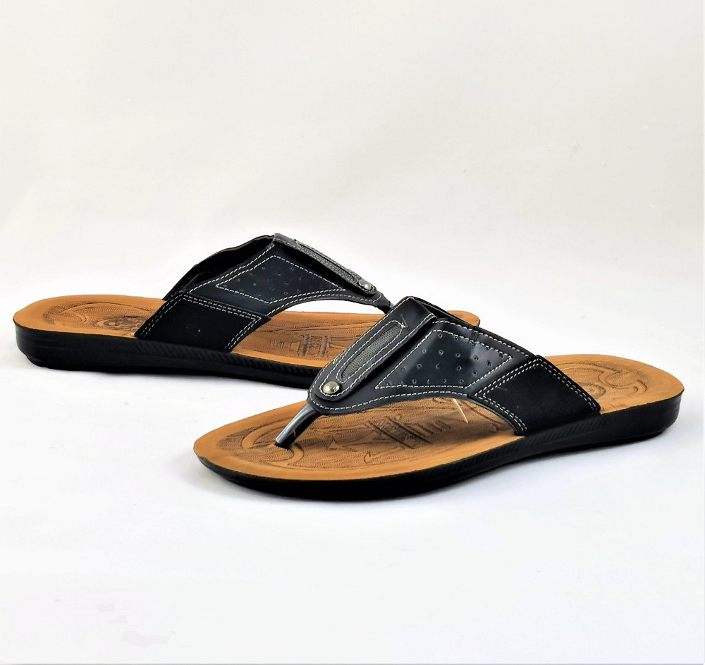 Мужские Шлёпанцы Тапочки Сланцы Вьетнамки Черные (размеры: 42,43) Днепр - изображение 6