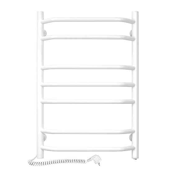 Полотенцесушитель електрический DOMINGO Ellie 480x700 с кнопкой, белый, левый Киев