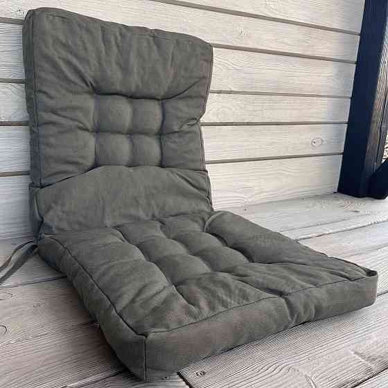 Подушка для стільців (50x120х8 см) подвійна Decorator Sawana колір хакі 84-141 Київ